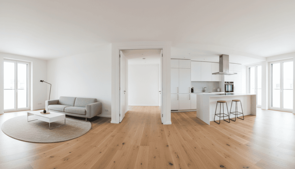 Comment agrandir un petit salon L'harmonisation des revêtements de sol