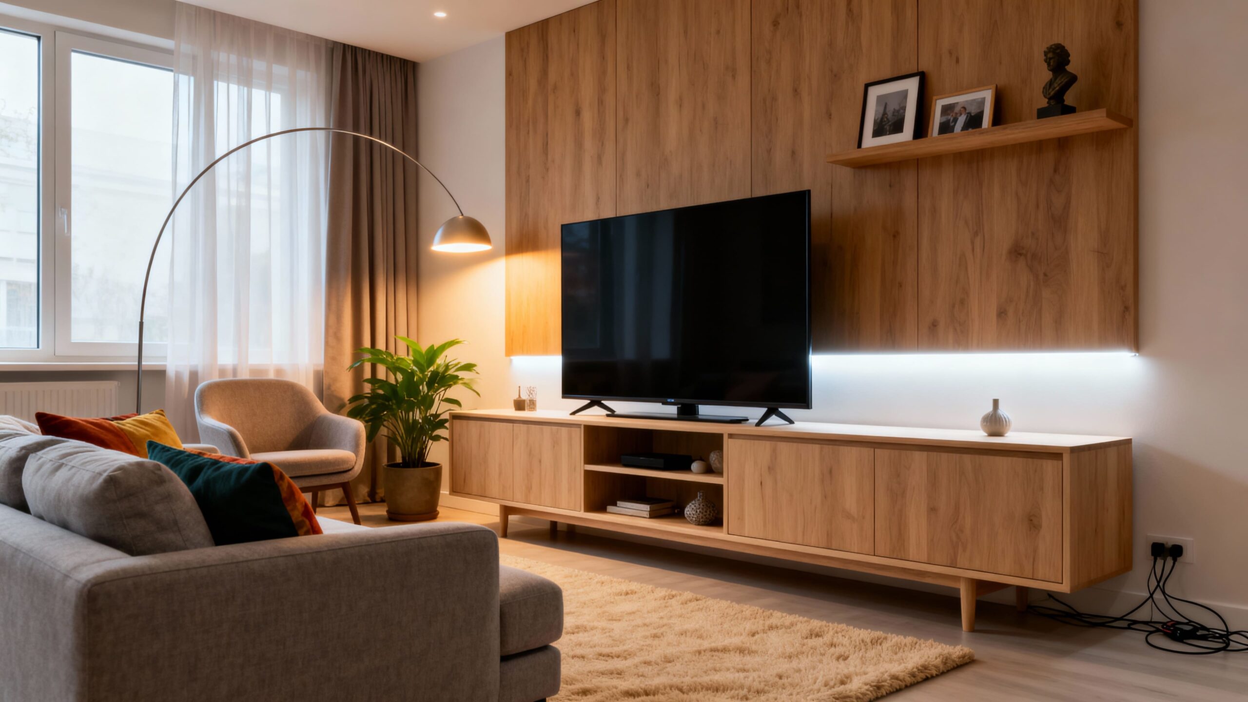 Créer un espace télévision fonctionnel et esthétique dans son salon