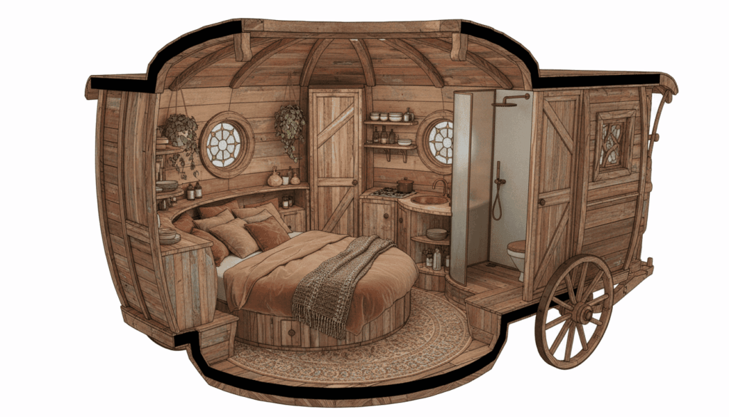 Roulotte BOHÈME Rêve de Gitane Moderne