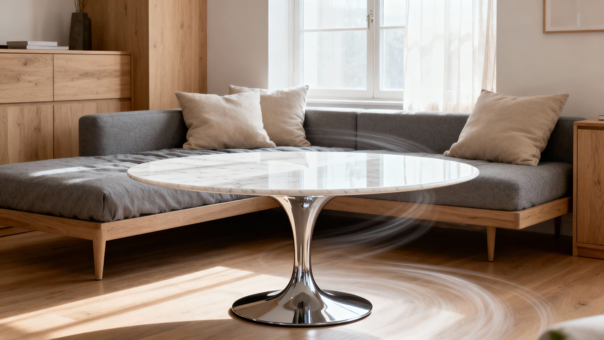 Table Tulipe Knoll dans une Chambre d’Appoint L’Élément Clé de Polyvalence