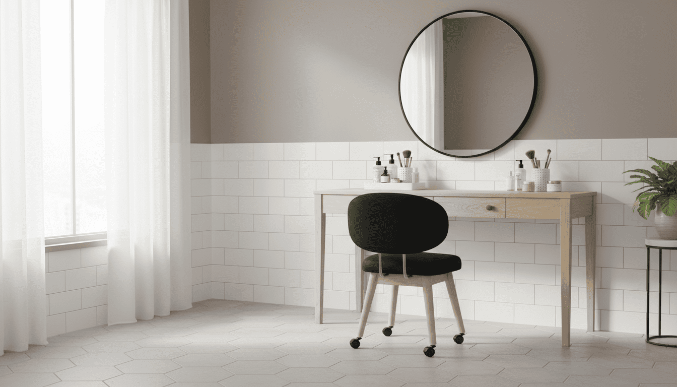 Tabouret Coiffeuse L'Ameublement Essentiel pour une Routine Beauté Optimale