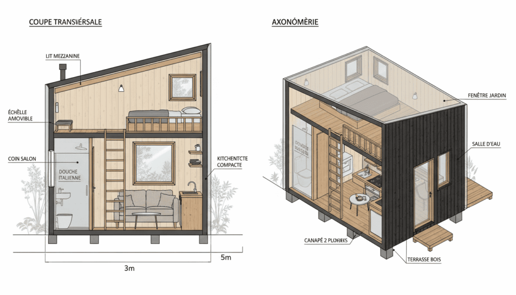 Tiny House Jardin 15m² d'Indépendance TOTALE